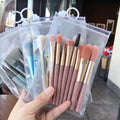 Kawaii Mini Travel Unicorn Makeup Brush Set of 8