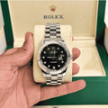 Rolex Watch – Silver in Black