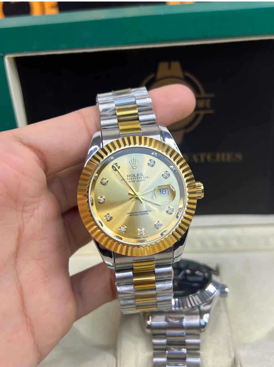 Rolex Watch – Two-Tone gold Dial